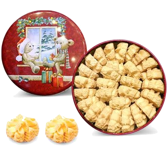 【香港珍妮曲奇聰明小熊】1味奶油花曲奇