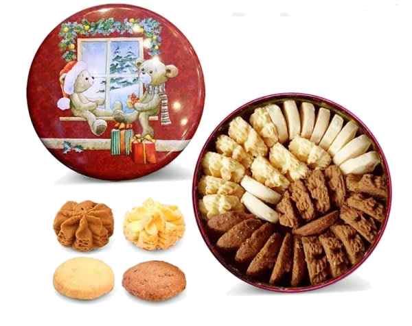 【香港珍妮曲奇聰明小熊】4味奶油花曲奇