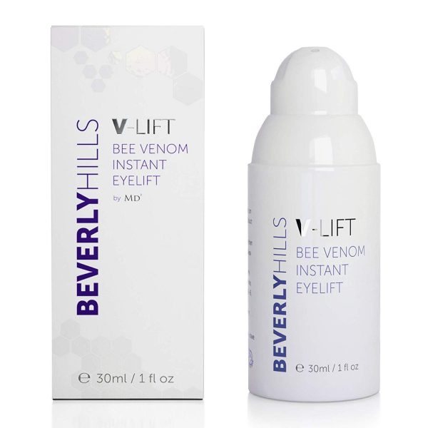 【US R US】Beverly Hills V-Lift Instant Eye Lift and Eye Tuck Bee Venom Serum for Treating Puffy Eyes, Dark Circles, and Wrinkles