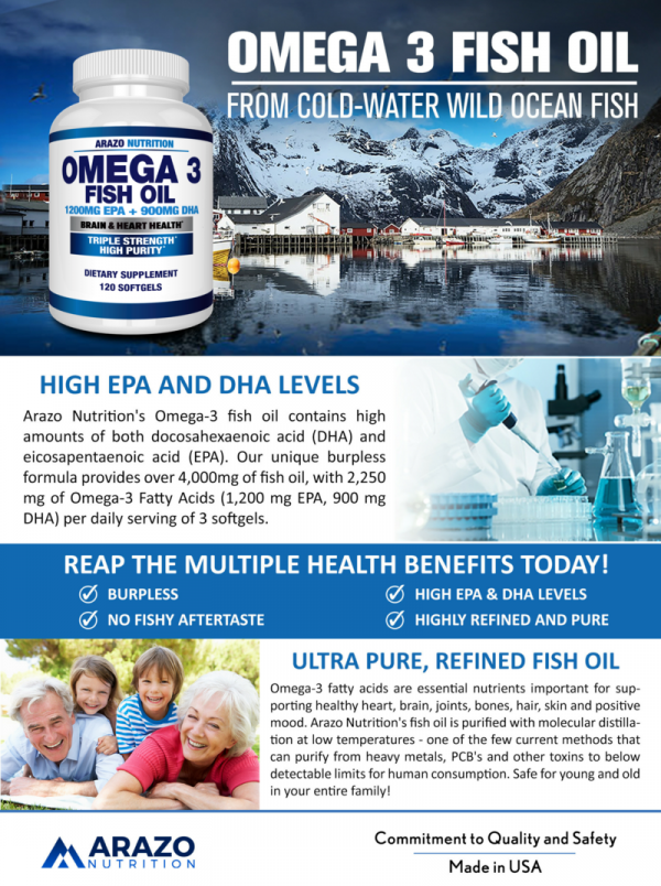 Omega_3b2cee53-eee8-4372-be37-d20be730fec2_800x 【US R US】ARAZO NUTRITION Omega 3 欧米茄-3 鱼油 (120软囊)