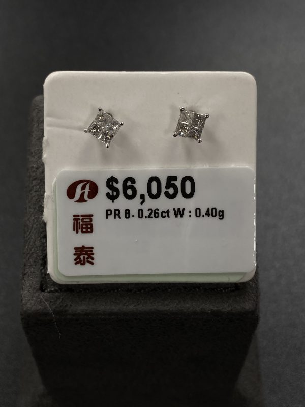 【香港福泰珠宝】钻石????耳钉